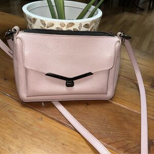 Botkier Women's Pebbled Leather Crossbody Bag in Light Pink